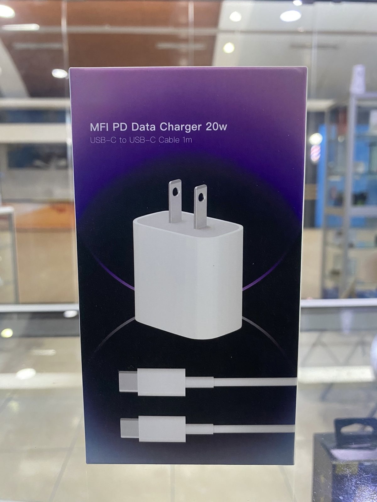 Cargador Carga Rápida MFI PD USB-C a USB-C 1m